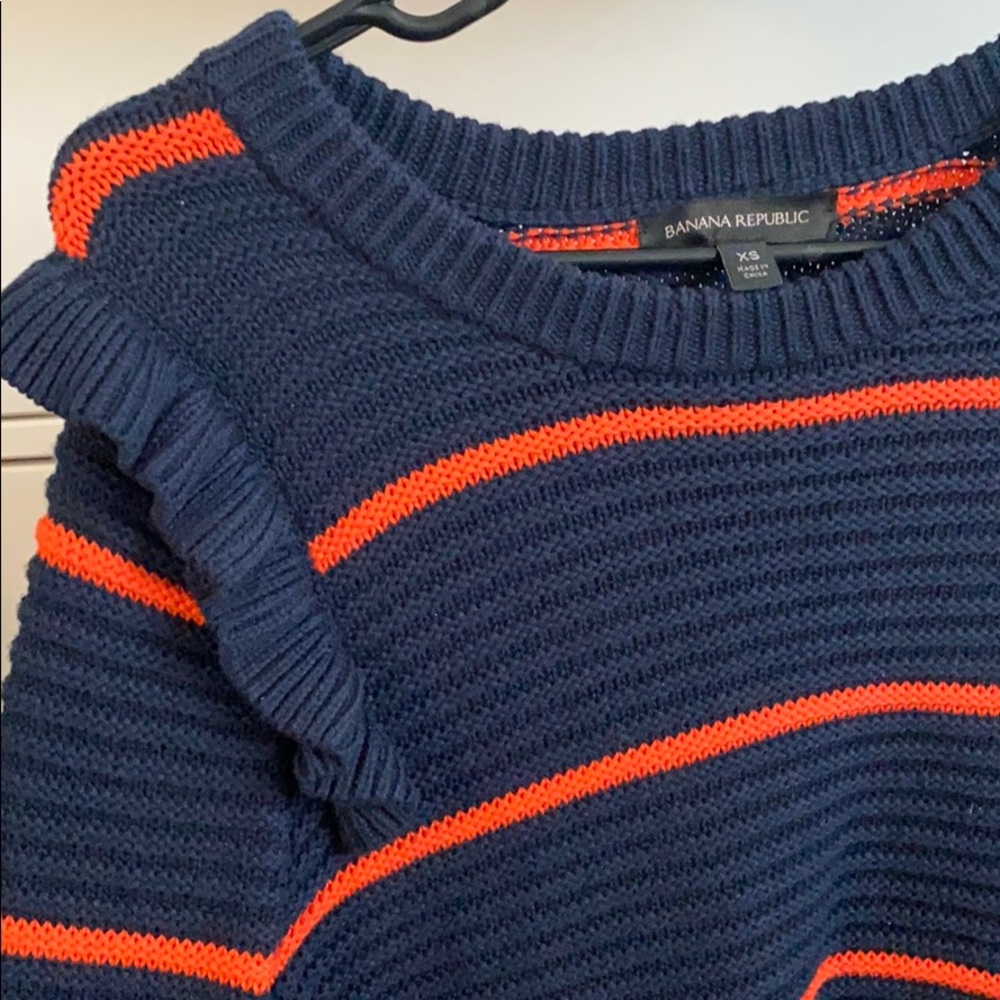 Banana Republic Shoulder Ruffle Sweater - Picture 2 of 2